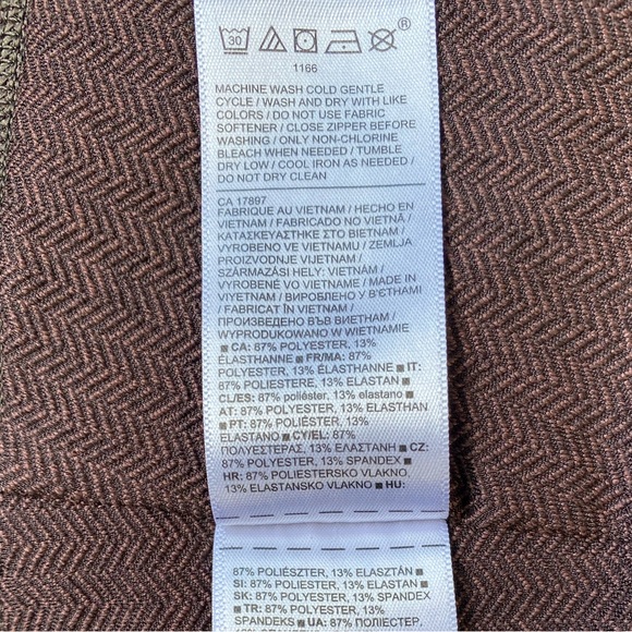 Athleta Delancey Herringbone Tight Leggings Brown Size M - Picture 13 of 13